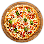 Chicken Tikka Chasni Pizza 